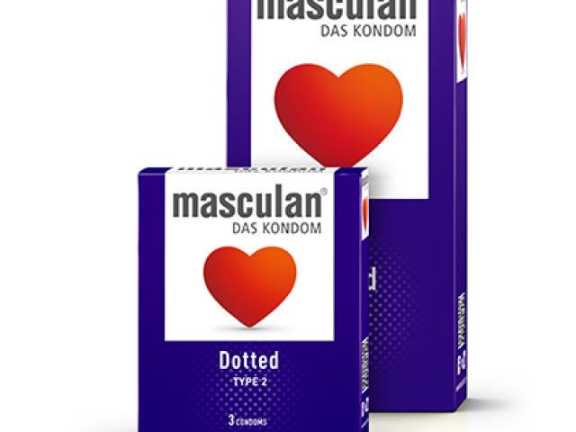 PRESERVATIFS MASCULAN DOTTED EN LATEX PAR 3