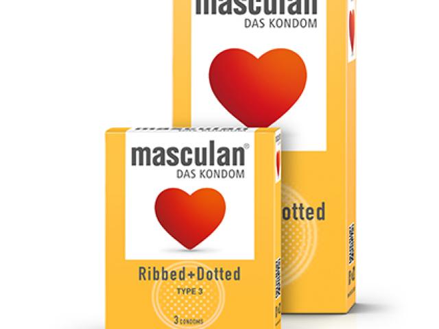 PRESERVATIFS MASCULAN RIBBED AND DOTTED EN LATEX  PAR 10