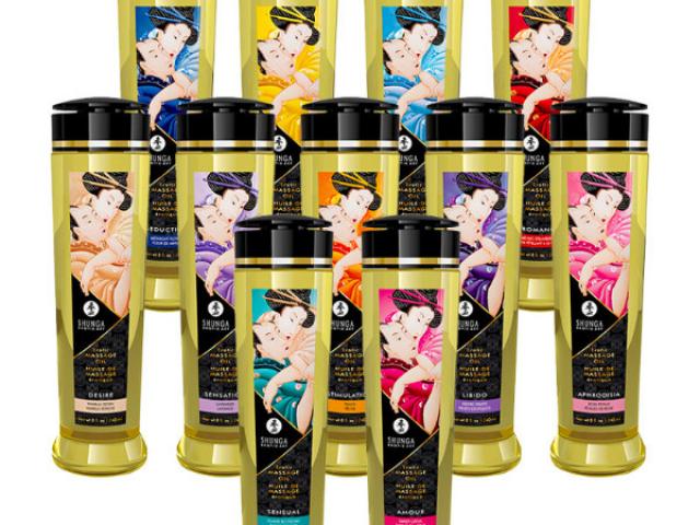 HUILE DE MASSAGE EROTIQUE IRRESISTIBLE DE SHUNGA 